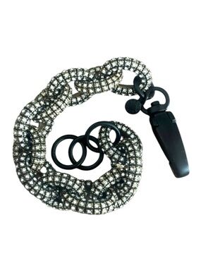 J. Crew Pave Black Chain Bracelet